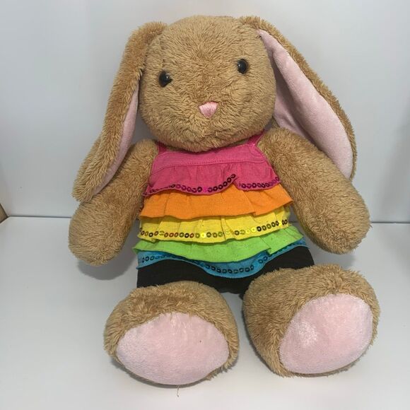 Build a Bear Workshop BAB W Brown Bunny Rabbit Plus - Picture 4 of 9